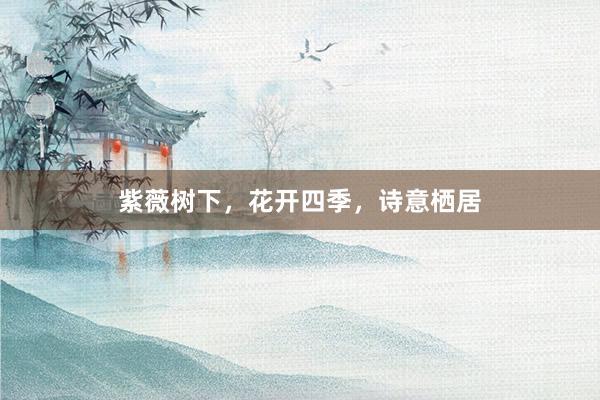 紫薇树下，花开四季，诗意栖居